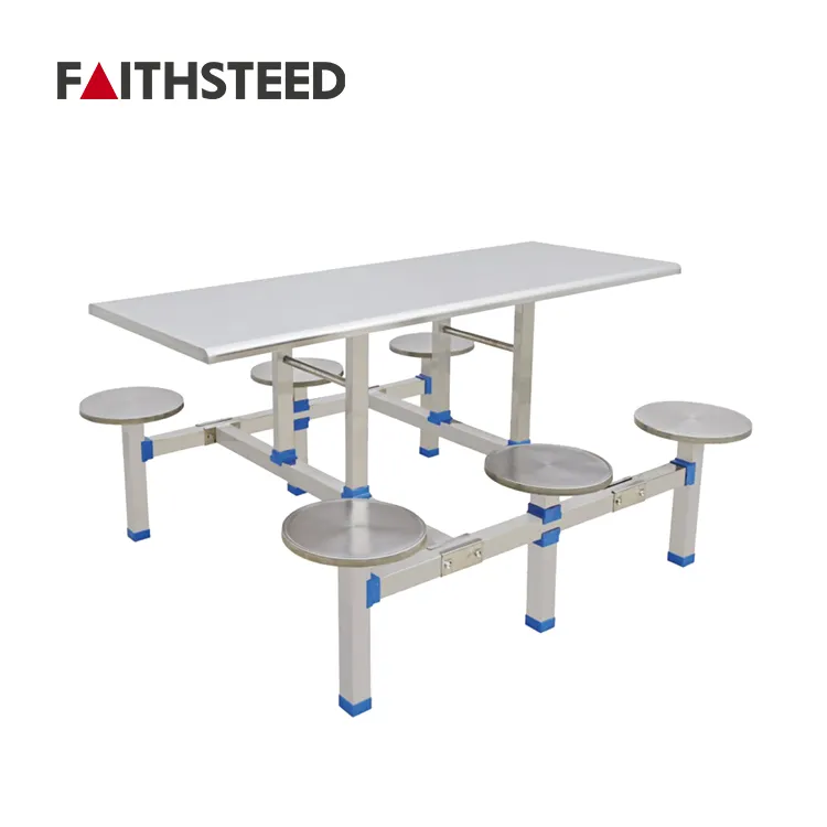 学校の食堂テーブルと椅子ユニークなダイニングレストラン家具セット