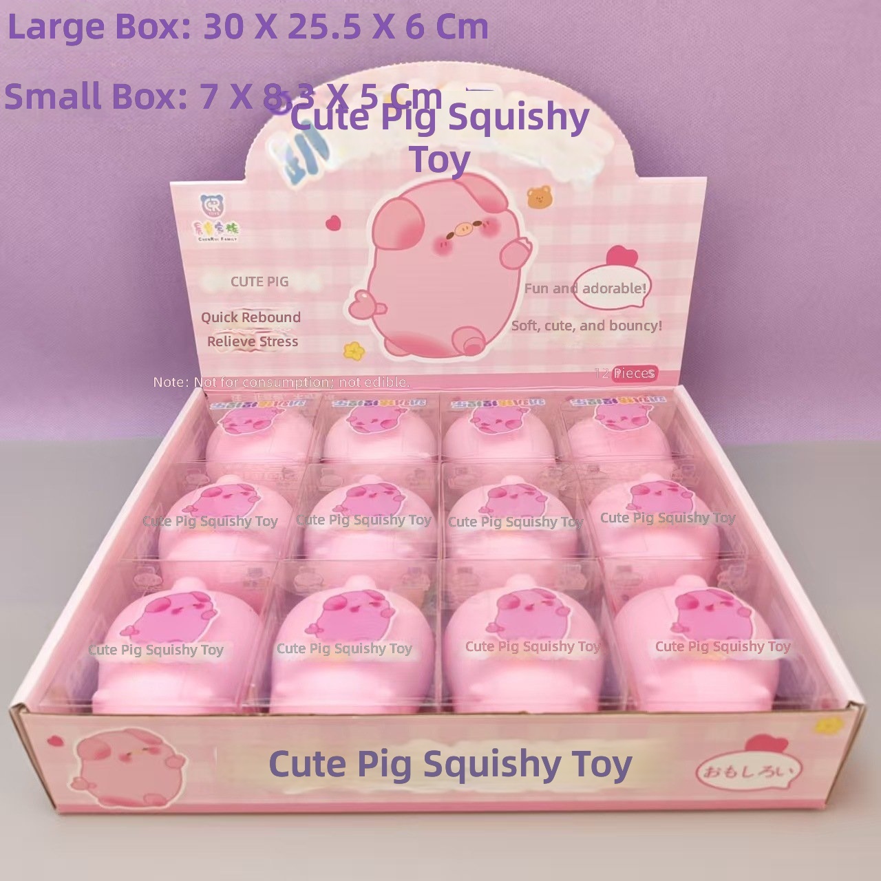 Pavapa Pig Mianlianle Boîte de 12