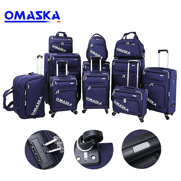 OMASKA suitcase luggage 20 years factory wholesale OEM ODM OBM custom 12 pcs removable wheel trolley travel luggage set