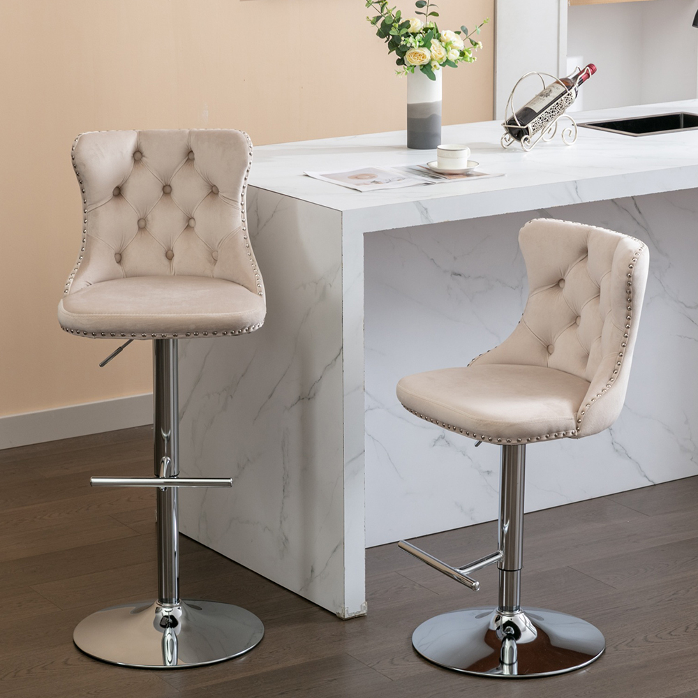 Pied beige-argent