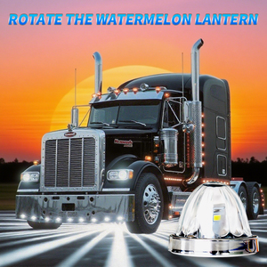 2025 phổ biến xe tải đèn <span class=keywords><strong>Led</strong></span> thủy tinh dưa hấu ánh sáng với xoay và chức năng Flash xe tải Trailer xe đèn trang trí - Product Image 2
