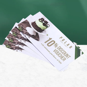 Vales de regalo de seguridad personalizados Patrón de guilloche cambiable Código de barras 10 $ Cupones de compras en Etiqueta de cartón - Product Image 2