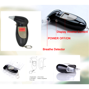Ölçme sarhoş sürüş üfleme tipi dedektörü özel muayene Alarm enstrüman artefakt Exhaler LCD alkol testi - Product Image 3