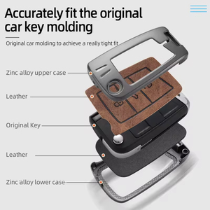 カーキーアクセサリーキーシェルキーレスエントリーリモートコントロールカーキーフォブケースシェルボタンパッドVW Id6ポロゴルフ用アウターカバー - Product Image 6