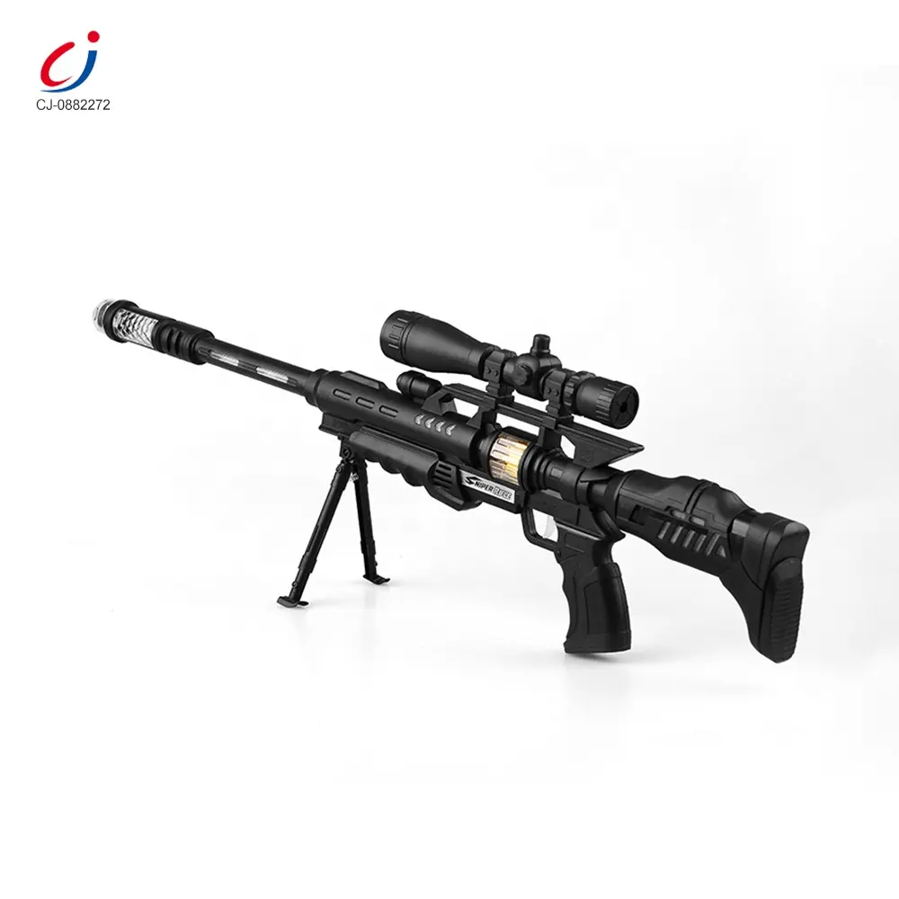 Battery operated sound lighting plastic infrared model electric toy machine gun