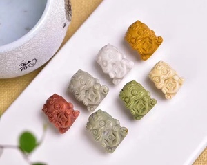 Alashan akik feng shui hayvan oymalar doğal kristal yarı değerli taş heykelcik - Product Image 2