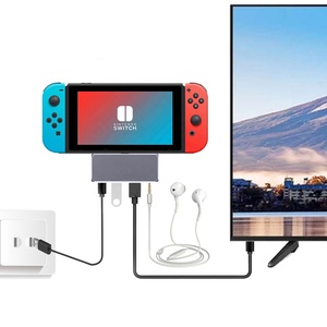 快速5合1 usb-c PD适配器，带usb-a 3.0音频麦克风端口60W 5gb/s闪电-快速数据传输4K @ 30hz库存! - Product Image 2