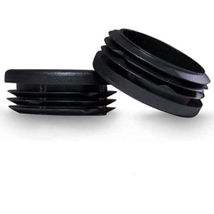 <strong>Plastics</strong> 1 5/8&quot; <strong>Inch</strong> Vinyl Round Plug Insert, Black Rubber <strong>End</strong> <strong>Cap</strong> for Metal Tubing,Glide Insert for Pipe - Product Image 2