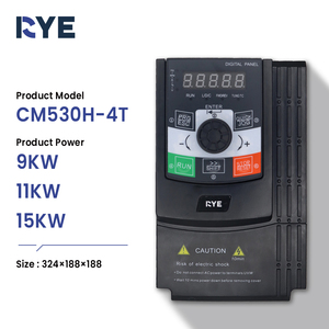 RYE VFD Drive 9KW 11KW 15KW Certificado CE Control vectorial 220V 380V Monofásico VFD Inversor de frecuencia variable Unidad de velocidad - Product Image 2