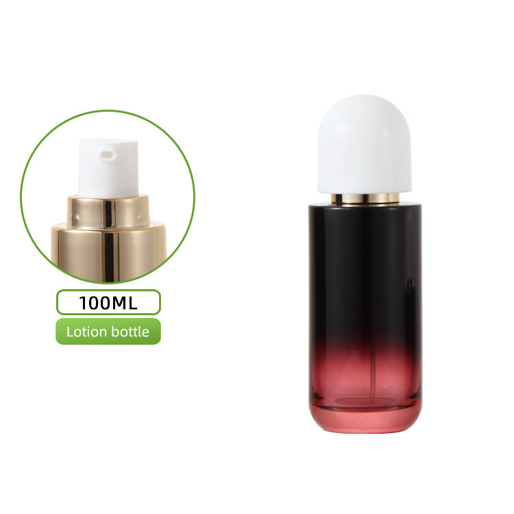 Botella de vino tinto de 100ml-Loción de oro + cubierta blanca de yunshang