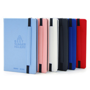 Logo personalizzato Themo Pu Hardcover Color Edge Notebook in pelle con chiusura elastica 2023 Journal Notebook - Product Image 1