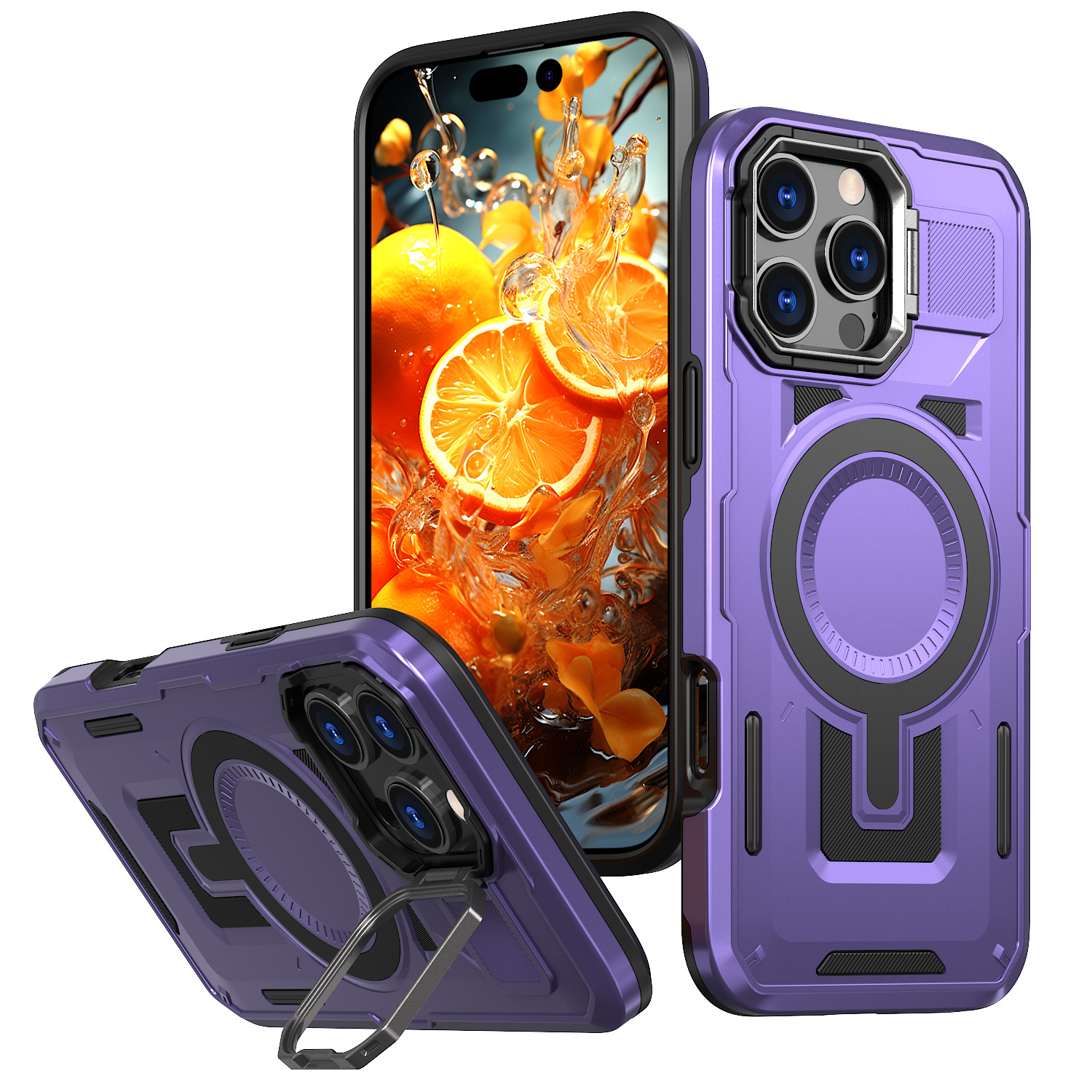 Cadre violet découpé (aimant)