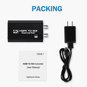工厂价格转换器4K HDMII至SDI转换器适配器1端口HDMI输入2端口SDI输出支持SDI/hd-sdi/3G-SDI