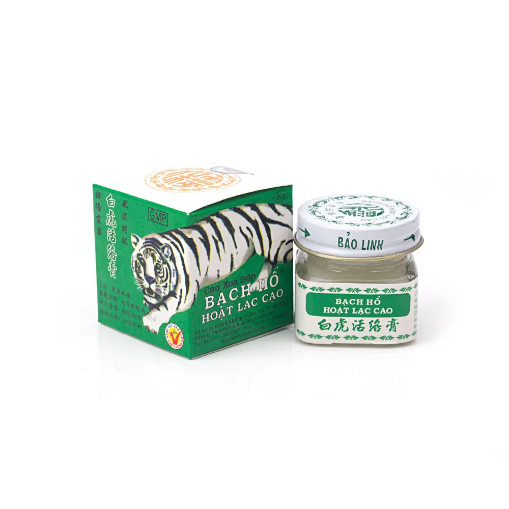 Pomada de tigre blanco de Vietnam, Herbal chino, para aliviar el dolor