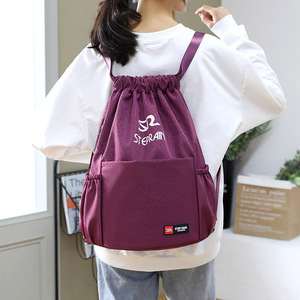 Mochila impermeable para exteriores, bolsa con cordón para el hombro, con patrón de fútbol, mochila Oxford para Gimnasio Deportivo - Product Image 2