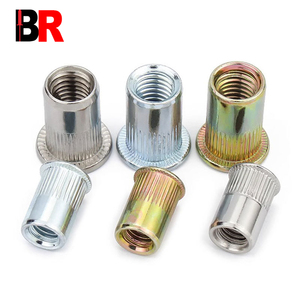 Yüksek kaliteli paslanmaz çelik SS304 SS316 düz kafa tam yarım iplik dişli açık uçlu çekme perçin fındık - Product Image 1
