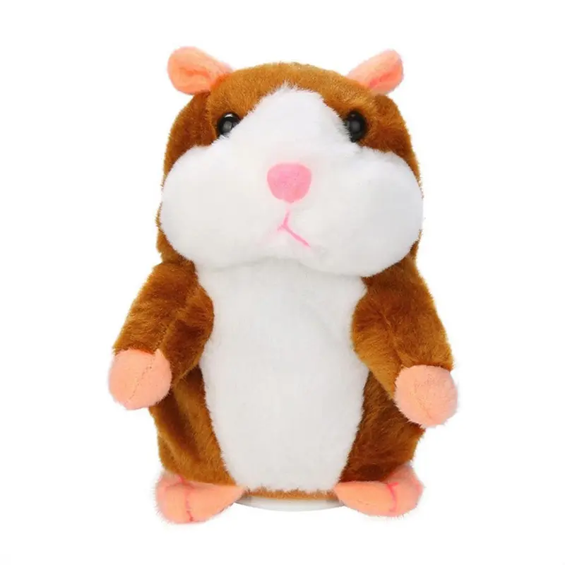 Pelúcia Brinquedos Interativos Falando Hamster Repete O Que Você Diz Mimétia Eletrônica Pet Plush Buddy Para criança