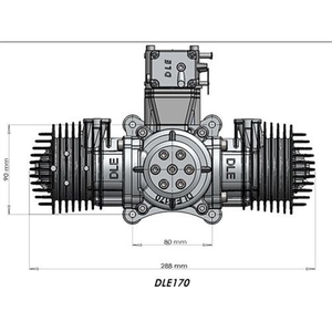 モデル飛行機/RcドローンZLD用2023ニュースDLE170ガソリンエンジンCC - Product Image 5