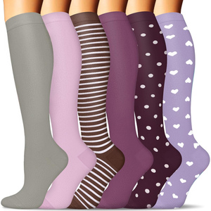 Ecommerce Best Selling Easy To Put On Compression <strong>Socks</strong> Instock Fast Delivery 15-20 mmHg Various Funny Colors Compression <strong>Socks</strong> - Product Image 2