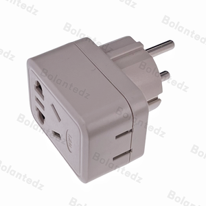 Ab fiş adaptörü AU ab için schuschuko tipi-f seyahat dönüştürücü yuvarlak 2 Pin fiş ve soket fransa polonya rusya kore İsviçre - Product Image 5
