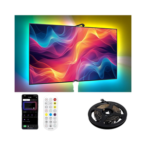 Müzik senkronizasyonu renk değiştiren LED arka ışık ve ışık şeridi uzaktan kumanda DC5V 5V girişi ile USB TV ışık kiti - Product Image 4