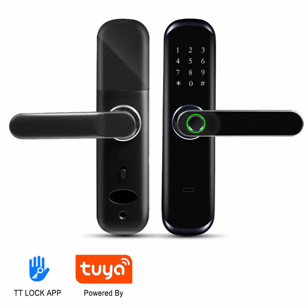 Tuya APP Touch tastiera ingresso antifurto biometrico intelligente RFID Smart Access Control sistema di impronte digitali serratura della porta