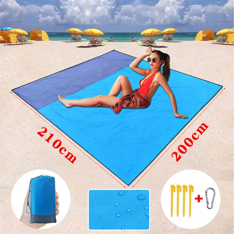 Toalla de playa simple sin arena de verano de microfibra de secado rápido con estampado lateral doble personalizado de fábrica al por mayor