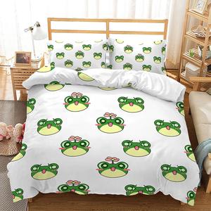 Polyester Colorful Printed Duvet Cover Set Microfiber Queen and king Size Bedding Set Kids Bedding Bed - Product Image 1