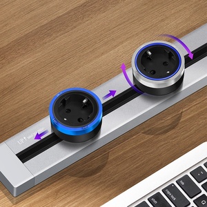 P2 Series Universal Standard Wall-<strong>Embedded</strong> Track <strong>System</strong> Multi-Function Aluminum Alloy Colorful Power Plug &amp; Socket <strong>System</strong> - Product Image 5