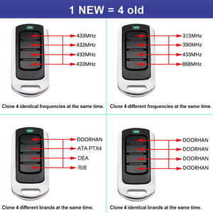 Garaj kapı uzaktan kumandası 433MHz 868MHz 287-868.6MHz çoğaltıcı garaj kapısı açacağı haddeleme kodu verici - Product Image 5
