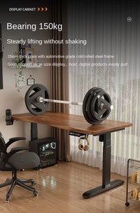 Portable Office <strong>Computer</strong> Desk with High-efficiency Dual-motor <strong>Three</strong>-section Electric Adjustment Ergonomic Lifting Platform - Product Image 5