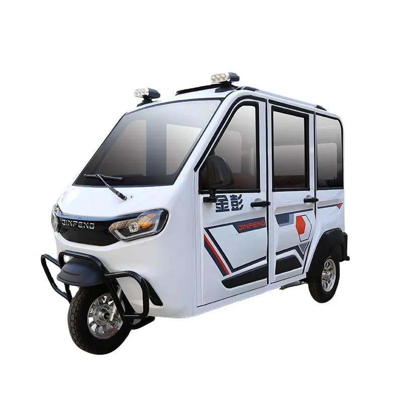 JINPENG2021 48v800w/60v100w Enclosed Electric Tricycle For Adults Closed Cabin Electric Passenger Enclosed 3 Wheel Trike