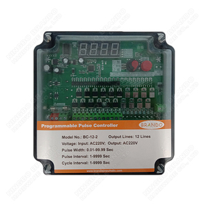 12 linee AC220V ingresso AC220V uscita Pulse valvola a getto di impulso Controller per il sistema di collettore di polvere industriale