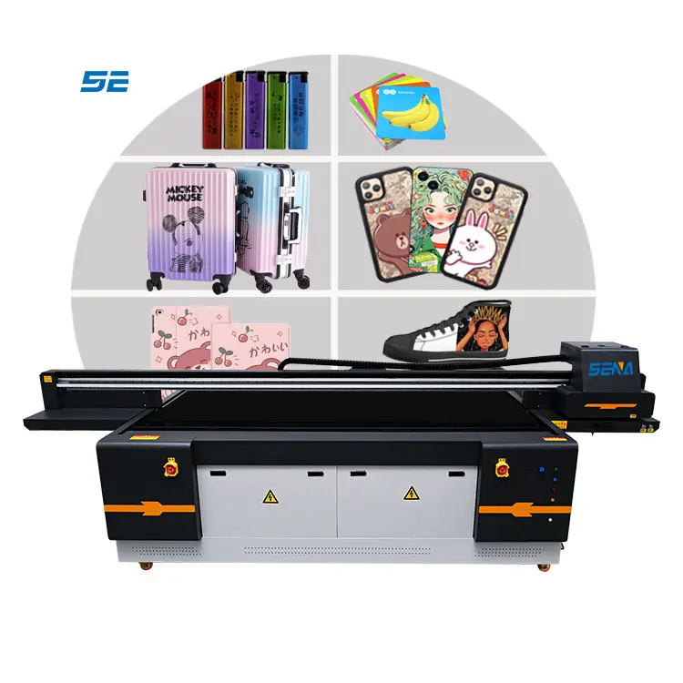 2513 ramah lingkungan UV Format besar 3D mesin cetak tinta UV Printer untuk menyesuaikan foto stiker casing telepon PVC kartu pena Golf