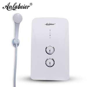 Casa inteira 220v botão elétrico Tankless água calefator controle temperatura instalação método parede para banheiro