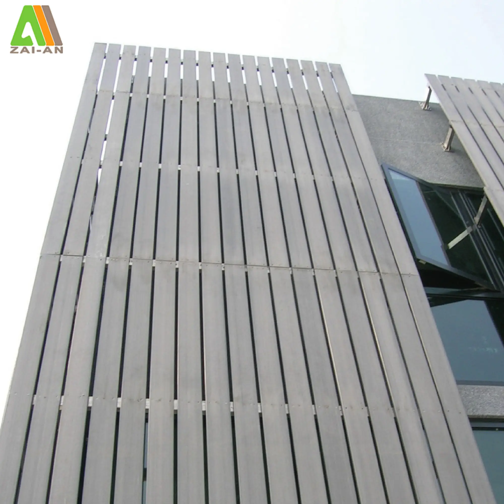 Materiali da costruzione esterni accessori in alluminio pannelli compositi in PVC espanso facciata in legno Aluco
