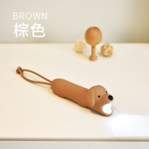 Lampe de poche en silicone pour chiot