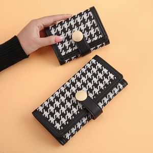 2023新款定制时尚高品质帆布女士燕子带手提包女式长钱包