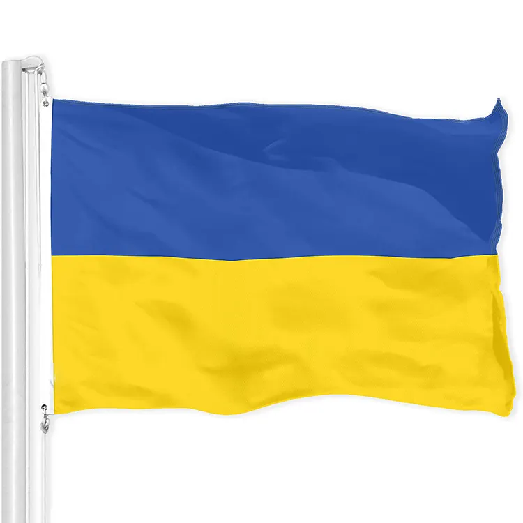 Оптовая Продажа полиэстер украинский флаг 3x5 футов флаг всей страны 3x5 футов флаг Украины
