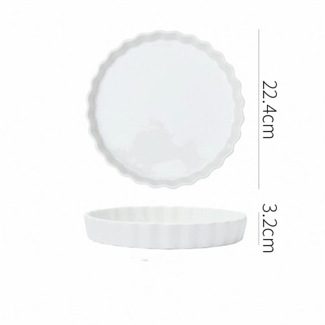 Blanc 9 pouces