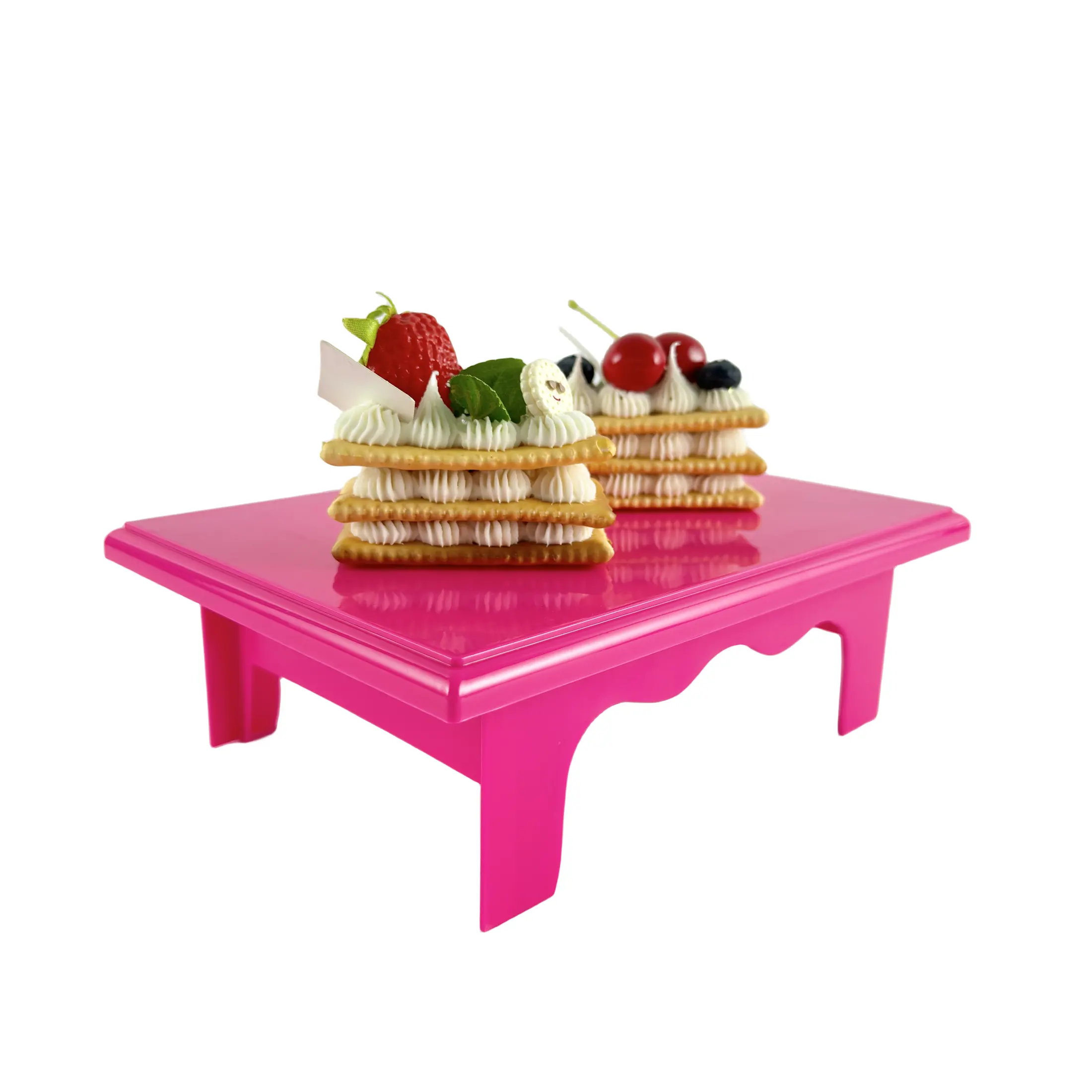 Groothandel Kleurrijke Bruiloft Cupcake Kartonnen Stand Party Servies Food Display Tray Cake Stand