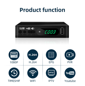 新しいHDデジタルセットトップボックスdvbt2TVチューナーデコーダーレシーバーサーバー衛星レシーバーACDC wifi USB 2.0 IPTV - Product Image 5