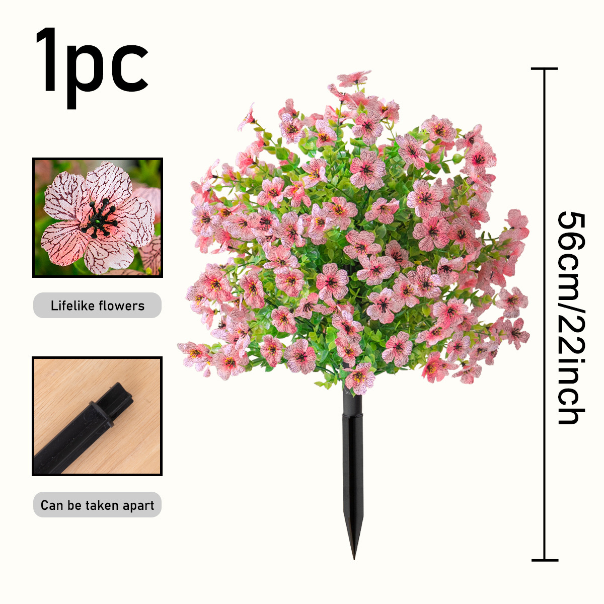 Violet Ground Bush, Pink