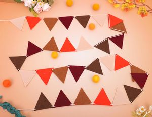 Decoración personalizada de alta calidad para festivales, banderines de tela de poliéster triangular a todo color para Navidad, otros - Product Image 6