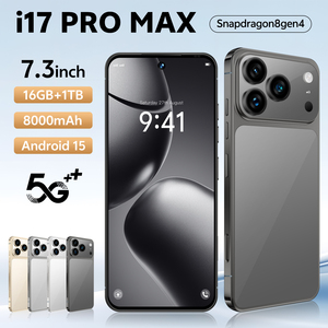 17 Pro Max Factory 7.3インチ5GスマートフォンDeca Core CPU 108MPリアカメラHD OLED 120HzディスプレイLTE 8000mAh Android 15 16GB - Product Image 5
