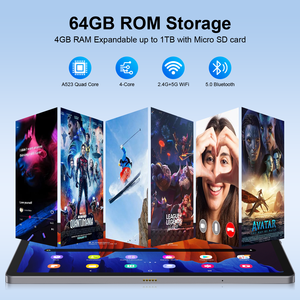 10,1 "8Core Octa Core 4GB Ram 64GB Rom Android 13,0 Tablet PC 2,4g 5G WiFi con 2mp + 5mp Cámara Tablet con funda teclado - Product Image 4