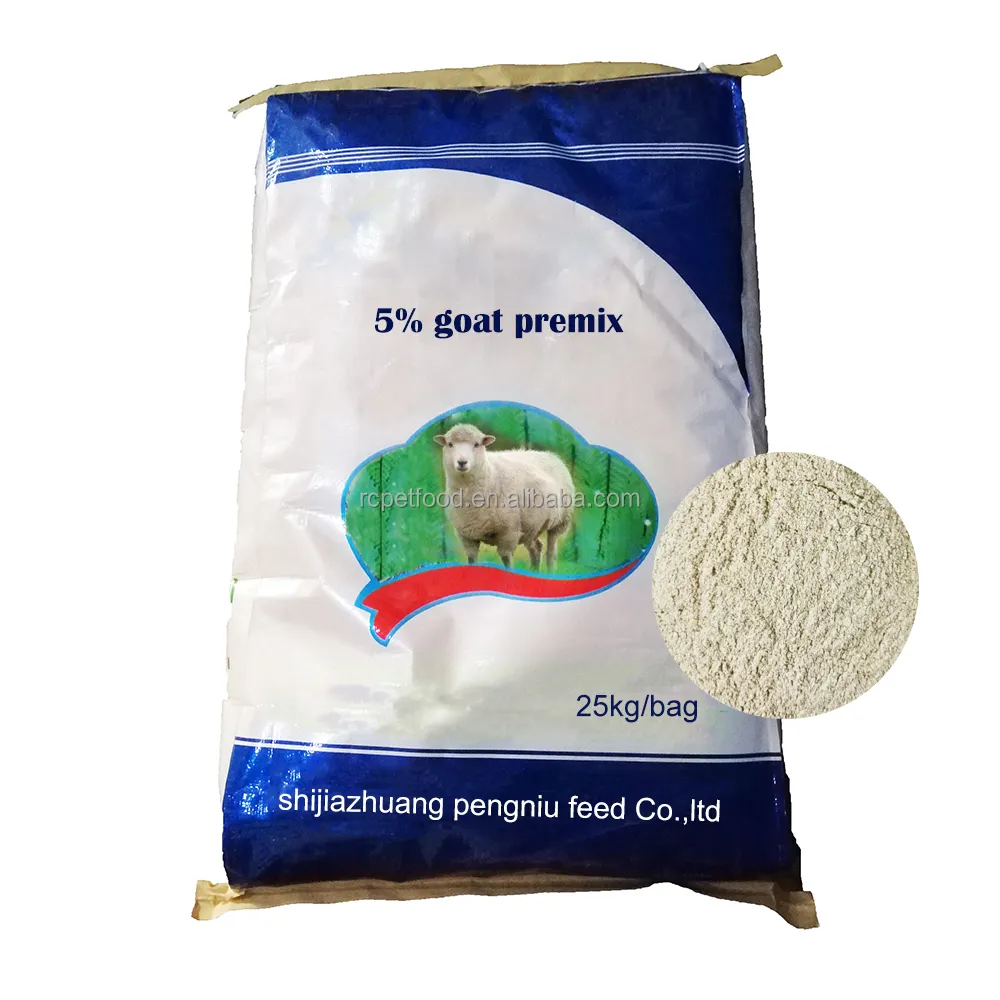 Mangime premix composto al 5% di alta qualità per bovini da ingrasso e ovini