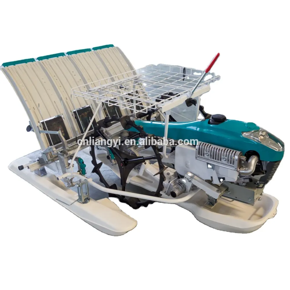 4 rows walking paddy rice transplanter seed planter seeder machine price