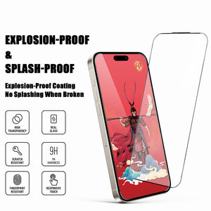 Infinix điện thoại di động bảo vệ màn hình phim 0.33mm đầy đủ 9D độ cứng xuất khẩu bằng chứng Tempered Glass cạnh bảo vệ cho Infinix Oppo - Product Image 3