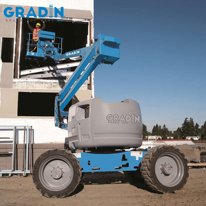 <strong>Rotating</strong> Basket Type Electric Aerial Work Lifting <strong>Platform</strong> Adjustable Crank Lift